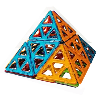 20-100gab Standarta Izmēru Kvadrātveida, Trijstūris Magnētisko Celtniecības Bloki, Ķieģeļu Dizaineru Rotaļlietas Bērniem Nav Brošūras