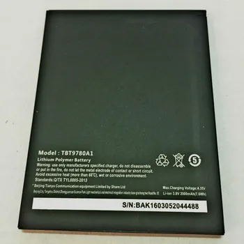 2000mAh Bateriju, Highscreen B2000A Highscreen Thor ( K-Touch Mars ) Nibiru H1 H1C Baterijas + sliežu kods