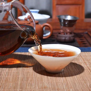 2003 Gadā 357g Pu ' er Tea Ķīnas Yunnan Menghai Tējas Trekns Vecākā Pienācis Pu-er Tējas uz Leju, Trīs Augstas Skaidrs, Uguns Zaudējis Svaru Tēja
