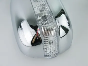 2005-Chrome Durvīm Spoguļi Vāku Apdare Ar Led Lampas, Gaismas Vāks toyota Hilux VigoCar Veidošanas Piederumi