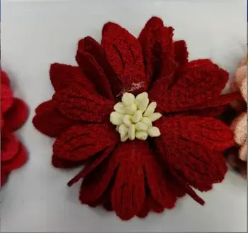 200pcs/daudz 1.5 collu Auduma Ziedu, Mākslīgo DIY Mikro Šķiedras Ziedu Meitenēm Matu Galvas Aksesuāri Dzīvoklis Pack