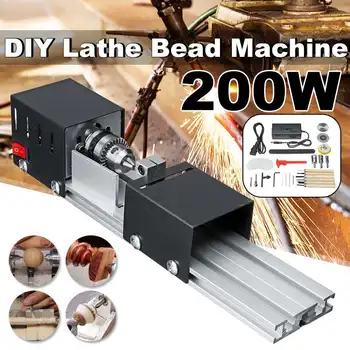 200W Efektīvu Mini Virpu Mašīna Mini CNC Frēzēšanas Mašīna DIY Kokapstrāde Kokapstrādes Virpas, Slīpmašīnas Pulēšanas Urbšanas Instrumentu Komplekts