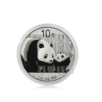 2011 Ķīna 10 Juaņa Panda Sudraba Monētas Reāla Oriģinālu Monētu Kolekcija Dāvanu Sertifikātu UNC