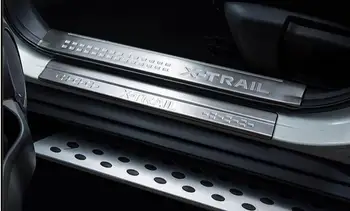 2016 Nissan X-Trail X Trail XTrail T32 iekšējo+Ārējo Nerūsējošā Tērauda Durvis, Palodzes Pretnodiluma Plāksnes Laipni Pedāli Apdare