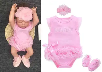 2018. gada vasarā, baby meitenes apģērbu 0-3 mēneši kokvilnas princese bodysuit 3-6 mēnešiem, kāzu svinības, dzimšanas dienas 9 12 18 mēnešus bodysuit