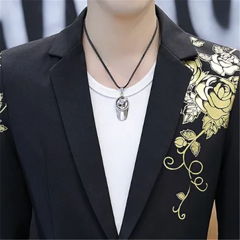 2018 Jaunu stilu naktsklubs atbilstu jauniešu līgavainis kleitu vīriešu uzvalku korejas Izdevums personības frizieris mazo uzvalks
