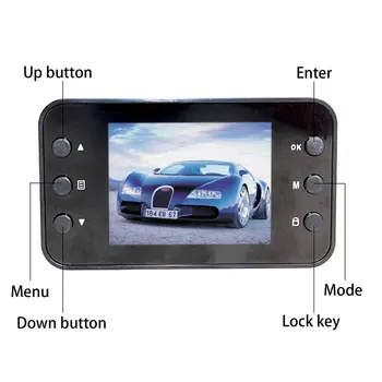 2018 K6000 Auto DVR 1080P Full HD Video ierakstīšanas Paneļa Kameras LED Nakts Redzamības Video Registrator Dashcam Atbalstu TF Karti