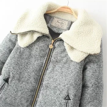 2018 kokvilnas sieviešu ikdienas rudenī un ziemā, liela izmēra sieviešu slim kokvilnas jaka autentisks kokvilnas apģērbs silts, biezs mētelis G142