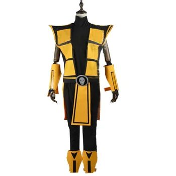 2018 Scorpion Mortal Kombat 3 Dzeltens Apģērbs Cosplay Kostīmu Individuāli