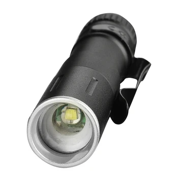 2018 Z501601 mini LED Lukturītis ZOOM 7W Q5 2000LM Ūdensizturīgs Lukturis LED Zoomable Lanterna AAA Akumulatora Led kempings