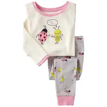 2019 Bērnu Pidžamas Meitenēm, Mārīte Sleepwear Bērniem, Dzīvnieku Pidžamas Homewear Bērnu Jaunais Gads Pijamas Apģērbu Komplekts Iekštelpu Drēbes
