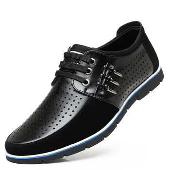 2019. gada Vasarā jaunu stilu Vīriešu ikdienas apavi Īstas ādas dzīvoklis modes ērti luksusa vīriešu kurpes pieaugušo ZY-999