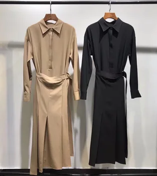 2019. gadā, sievietēm, dāmām, diviem gabaliem garām piedurknēm kleita
