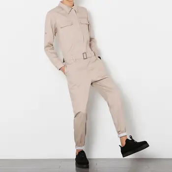 2019 Harajuku Hiphop Kravas jumpsuits Vīriešiem Streetwear jumpsuit Bikses Vīriešu Instrumenti Slim Bikses Gadījuma zaudēt krūšautlenču (dungriņi) 102001