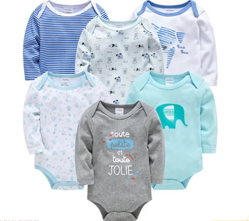 2019 Jaunas Ielidošanas Baby Girl Apģērbu ar garām Piedurknēm Zēnu Apģērbi no Kokvilnas ropa de bebe Jaundzimušo Bērnu Apģērbs no 0-12M Bērnu Bodysuit Jumpsuit