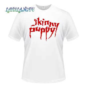 2019 Jauno Vasaras Vīriešiem Karstā Pārdošanas Modes Īsām Piedurknēm Kokvilnas Modes T Krekls Skinny Puppy Logo Vīriešu Tee Bezmaksas Piegāde