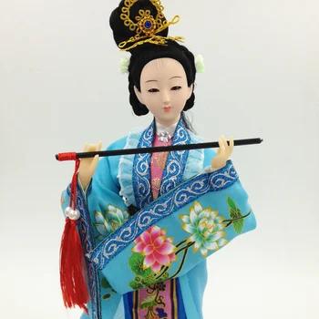 2019 jaunu Tradicionālā Ķīniešu Lelles Meiteņu Rotaļlietu Seno Kolekcionējamus Skaistu Vintage Stilu, Princese Etniskā Lelle ar apģērbu, 33cm