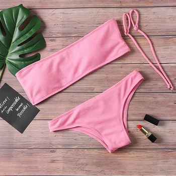 2019 jaunu un seksīgu bikini peldkostīms sievietēm ir pie pleca bikini uzvalks zems viduklis peldkostīmu vasarā pludmales tērpu modes peldkostīms sievietēm