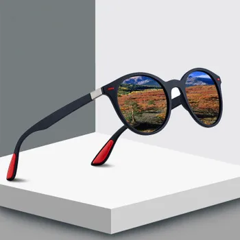 2019 jaunu Zīmolu Modes Unisex, Saules Brilles Polarizētās Laka Spogulis Braukšanas Saulesbrilles Kārta Vīriešu Briļļu Vīriešiem/Sievietēm uv400