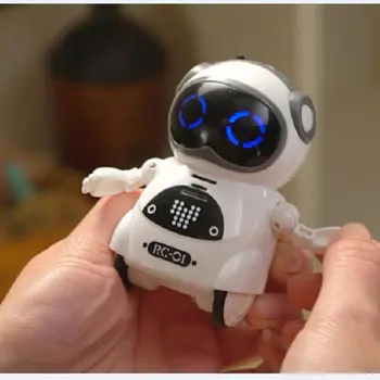 2019 KARSTĀ Saprātīga Mini Kabatas Robots Staigāt Mūzikas Deju Gaismas Balss Atpazīšanas Saruna Atkārtot Gudri Bērni Interaktīvās Rotaļlietas