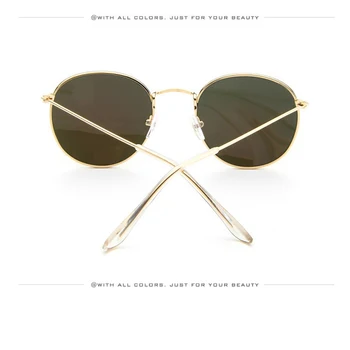 2019 Klasisks Apaļas Saulesbrilles Sieviešu Retro Zelta, Sudraba, Melns Metāla Rāmis Unisex Vīriešu Briļļu Saules Brilles Vīriešiem Oculos Gafas