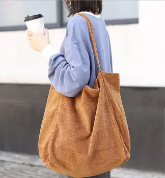 2019 korejiešu versija savvaļas lielas ietilpības iepirkumu grozs modes velveta auduma somiņa