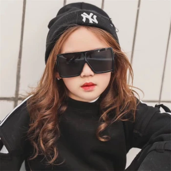 2019 lielizmēra kvadrātveida bērniem saulesbrilles meitenes bērnu zēniem festivāls punk saulesbrilles, brilles uv400 bērniem oculos de sol masculino
