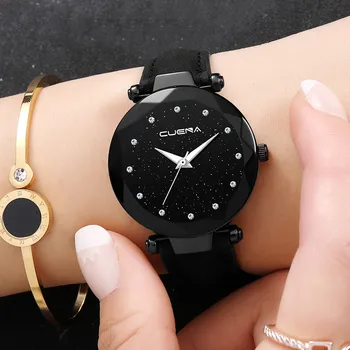 2019 Relogio Feminino Skatīties Sieviešu Modes Ādas Band CUENA Dimanta Kvarca rokas Pulkstenis Reloj Mujer Saat Biznesa Luksusa Pulksteņi