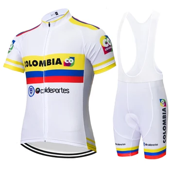 2019 vīriešiem Kolumbija Riteņbraukšana Svīteri Komplekts MTB Krekls Velosipēdu jersey Elpojošs Apģērbs Velo Apģērbs roupa ciclismo