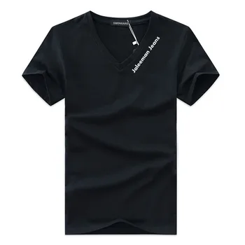 2019 Īpašs Piedāvājums Vīriešu T-Krekli ar v-veida kakla Plus Izmērs S-5XL T-krekls vīriešiem Vasarā īss piedurknēm krekls firmas T-krekls vīrietis