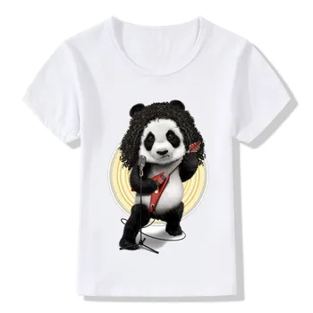 2020 Bērniem Atdzist Šūpuļzirgs Panda Drukāt Smieklīgi T-krekls Zēniem un Meitenēm Vasaras Gadījuma T krekls Bērniem Topi Zīdaiņu Apģērbu
