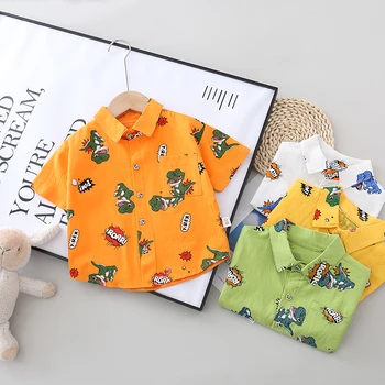 2020 Bērniem printe Dinozauru Zēni/meitenes Krekli Bērniem, Topi Zēni/meitenes ar garām Piedurknēm, Zīdaiņu Apģērbs Mazulim Top Tee Krekli 0-5 gadi