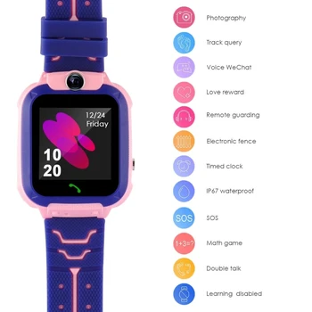 2020 bērniem, smart skatīties bērnu SOS Pozicionēšanas 2G SIM Kartes Anti-zaudēja Ūdensizturīgs Smartwatch bērniem Tracker smart pulksteņa Zvanu skatīties