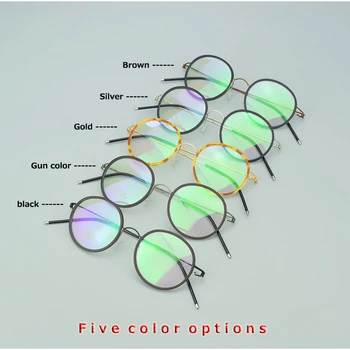 2020 FRĀZI marku Retro brilles rāmis vīriešu titāna Tīrs Roku darbs, brilles brilles tuvredzība, briļļu Nerd brilles rāmi sievietēm