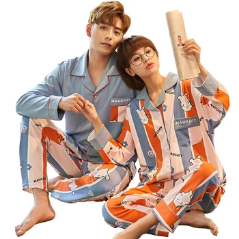 2020. gada rudenī pāris jauniem karstā pārdošanas sieviešu modeļu kokvilnas atloks, ērts pidžamas komplekts