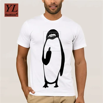 2020. Gada Vasaras Modes Iela MensFunny Pingvīns Tshirt