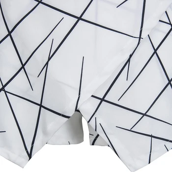 2020. gada Vasaras Stila Bikses Sievietēm Asu Līniju Kārtojums Rāvējslēdzēju Skort Nelegālo OLA White Culottes Bikses, Svārki ģeometriskā dāmām