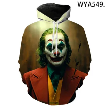 2020. gadam Jauniem Vīriešiem, Sievietēm, Bērniem, Hoodies Klauns 3D Drukas sporta Krekli Joker Ikdienas pelēkā vārna joks Zēns Meitene Bērniem Foršs Džemperis Hoody
