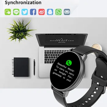 2020. Gadam Pilnībā Touch Smart Skatīties Vīrieši Asinsspiediens Smartwatch Sieviešu, Ūdensnecaurlaidīgi, Sirdsdarbības Tracker Sporta Pulkstenis Skatīties