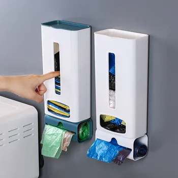2020. gadam uzlabot mājas virtuves atkritumu maiss uzglabāšanas kaste, var piestiprināt pie sienas, plastmasas maisiņu ieguve storage box office būvgružu šķirošanas kaste