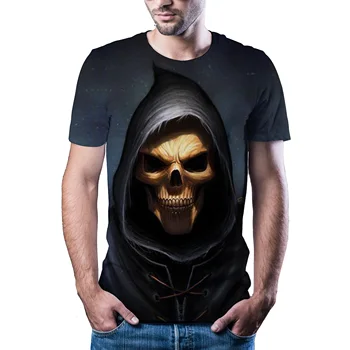 2020 jaunu 3D šausmu klauns t-krekls vīriešiem / sievietēm hip hop ielas stila T-krekls atdzist vīriešu top klauns 3D iespiests T-krekls xxs-6xl