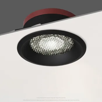 2020 JAUNU Anti Glare LED Spot gaismas 15W 12W Honeycom LED Spuldzes, Iebūvētie LED Downlight dzīvojamā istaba eju Griestu lampas apgaismojums