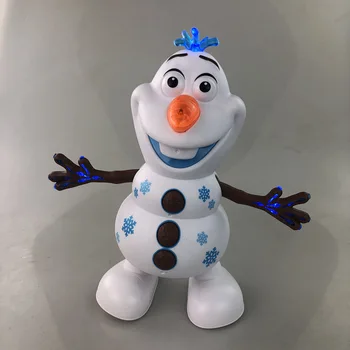 2020 Jaunu Disney Saldēti 2 elsa Dejas Olaf Mūzika Rotaļlietas Kawaii Gaismas Elektriskā Karikatūra Sniegavīrs Lelle bērniem Ziemassvētku un Dzimšanas dienas Dāvana
