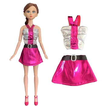 2020 Jaunākais 5 Gab./Komplekts Lelle Kleita Modes Casual Wear Handmade Meitene Drēbes Lelli Piederumi Puse apģērbu DIY (do it yourself, Rotaļlietas, Dāvanu