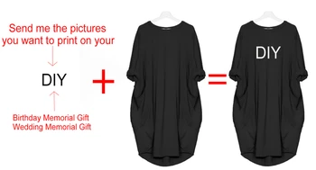 2020 Kleita Sievietēm Gudrs Drukāšanas Klientu-made DIY Dzimšanas dienas Piemiņas Dāvanu Custom Printed Kleita Plus Izmēra 5xl Gadījuma Brīvs