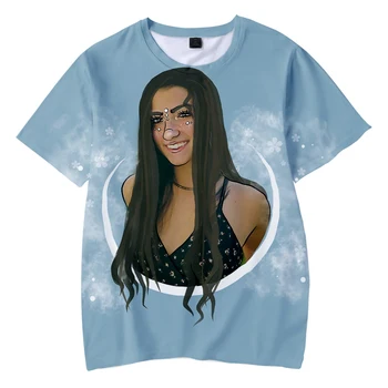 2020 Krekls, T Krekls Gadījuma Modes Tshirt Vasarā Jaunu Gadījuma Zachte Vīriešiem/sievietēm/bērniem / T-kreklu, Charli Damelio 3D Krekls Plus Lieluma