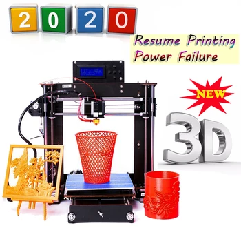 2020 Modernizētas Pilnīga Kvalitātes Augstas Precizitātes Reprap Prusa i3 DIY 3D Printeri LCD MK8