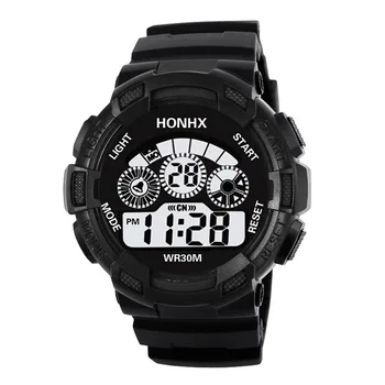 2020 Vīrieši Skatīties Sporta Vīrietis Ciparu LED Displejs Pulkstenis Elektronisko Rokas Pulksteņi Militāro Ūdensizturīgs Reloj Hombre Relogio Masculino
