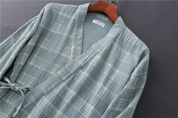 2020 Vīrieši un Sievietes Kokvilnas Pidžamas Plus Lieluma Mīksti Peldmēteļi Kimono Pijama Sleepwear Pāris Sieviešu Pidžamas Mājas Tērps