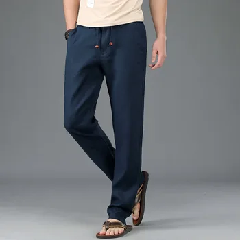 2020 Vīrieši Vasaras Modes Japānas Stila Tīrtoņa Krāsas, Minimālisms Gadījuma Elsas Vīriešu Tīra Veļa Augstas Kvalitātes Liela Izmēra Brīvā Laika Bikses